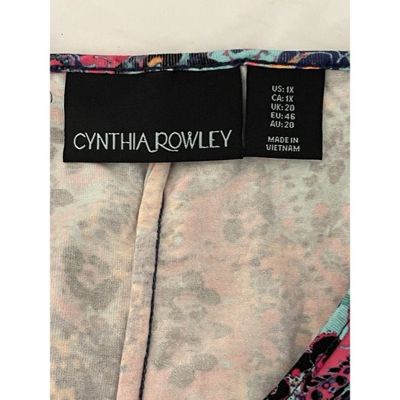 Women's Anthropologie Cynthia Rowley Handkerchief Hem Dress  1X Boho Mandala - Picture 5 of 5